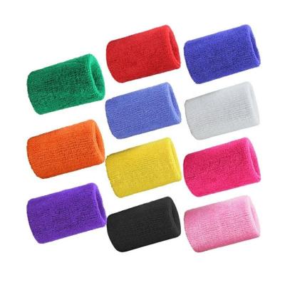 China Breathable Different Colors Elasticity Sports Wrist Brace Cotton Towel Wristband Headband for sale