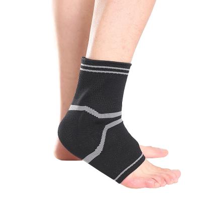 China Breathable Elasticity Sports Ankle Protector Compression Silicone Protection Ankle Support Sleeve for sale