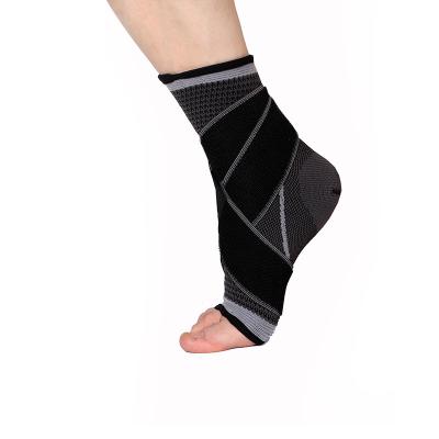 China Adjustable Elasticity Adjustable Breathable Ankle Brace Support Wrap For Sports for sale