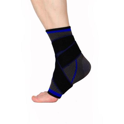 China Adjustable Elasticity Breathable Custom Ankle Support Ankle Brace Wrap For Sports for sale