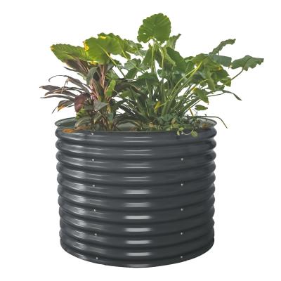 China Durable Double Layer Galvanized Steel Round Planter Bed Kit 3.5*2.6Ft for sale