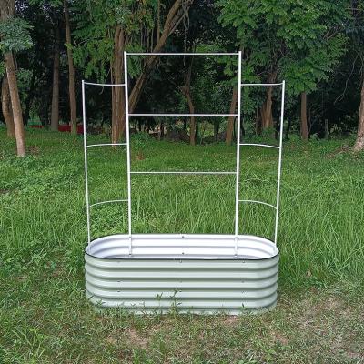 China Rustproof 5ftx6ft  Cucumber Metal Trellis  For Garden Raised Bed Metal Vegetable Trellis for sale