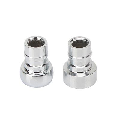 China 201 304 Water Faucet Extension Fitting Connector Stainless Steel Hose Fitting SUS Female Threads for sale