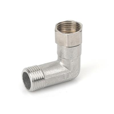 China 1/2 201 304 Stainless Steel Pipe Fitting SUS Male Female Threads Equal Universal Elbow Joint Water Pipeline Pipe Fitting for sale