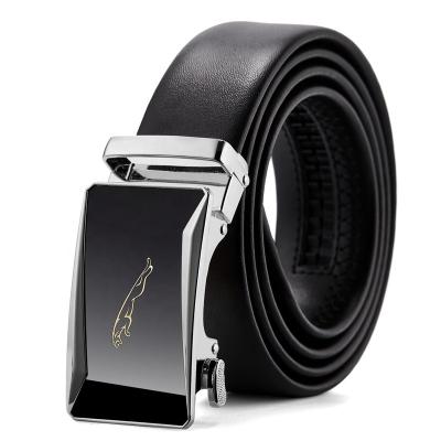 China Gift Classic 100% Genuine Cow Leather Men Belt With Automatic Buckle for sale