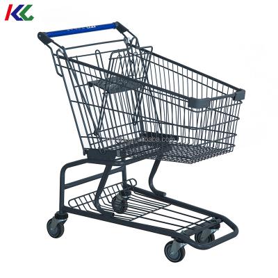 China Durable and 2 fixed rear wheels grocery carts for sale