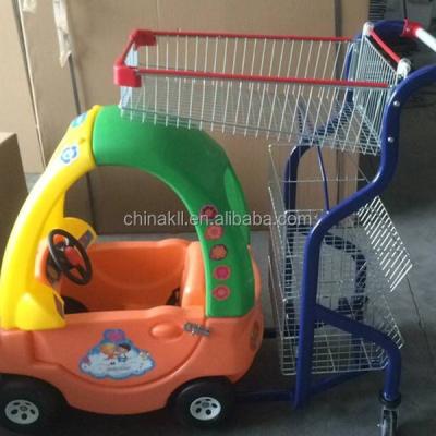 China Unfolding Supermarket Trolley Shopping Mall Shopping Car For Kids for sale