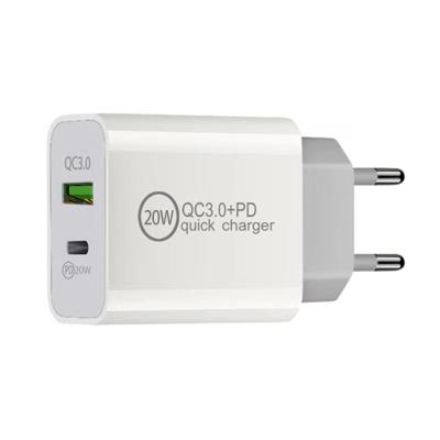 China UniversalÂ   Original Quality 20W Super PD Dual Fast Charger With Type-C PD Cable For iPhone for sale