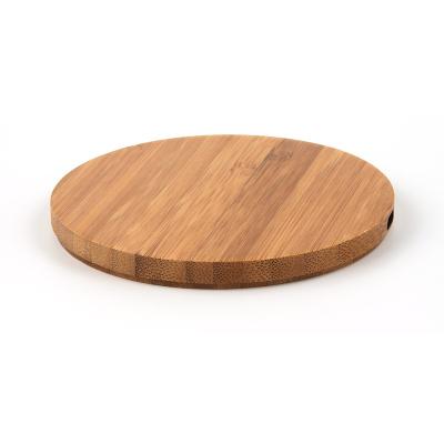 China Wholesale Custom Mobile Phone Logo Around Bamboo Wireless Charging Pad, 10W Wireless Charger Wood On Sale for sale