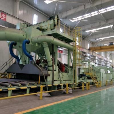 China Automatic Abrasive Blast Rust Cleaning Sheet Shot Blasting Machine / Steel Plate Shot Blasting for sale