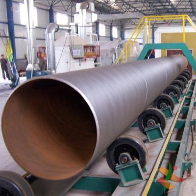 China Internal and external critical/machine cleaning without residue of steel pipe shot blasting, steel pipe interior/external wall surface treatment line for sale