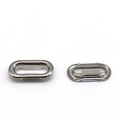 China New Design Sustainable Metal Length 30mm 20mm Oval Eyelets With Seals For Banners Bag for sale