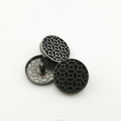 China Sustainable Fashion Custom Metal Sewing Black Coat Buttons Handwork for sale