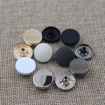 China Durable Metal Buttons Customized Brand Logo Size Color Buttons For Snap Clothes Button for sale