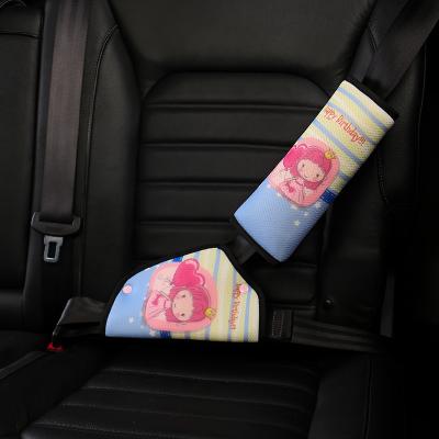 China Protection/Health/Safety/New Eco-friendly Style Triangle Car Seat Belt Cover Seat Belt Pillow For Kids Shoulder Protective Seat Belt Shoulder Pad Adjustable Travel for sale