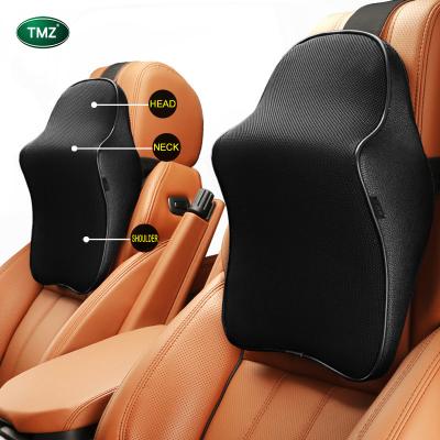 China Eco-Friendly Car Seat Headrest Lumbar Support Cushion Lumbar Support Cushion Automobile Neck Rest Neck Pillow Automobile Interior Accessories for sale