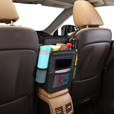 China The most useful and safe eco-friendly car net pocket purse holder between seats leather 2022 updated storage pocket net bags for car stash for sale