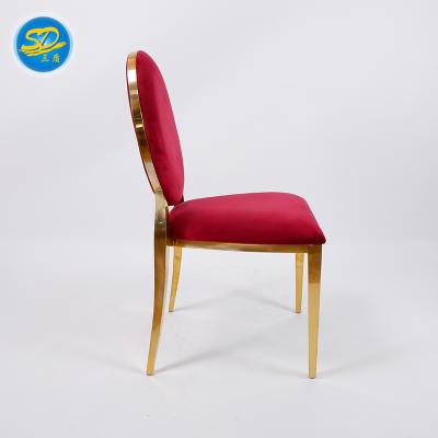 China Hot Sale Velvet Chairs Banquet Chair With Stainless Steel For Hotel Furniture en venta