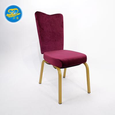 China European Style Gold Banquet Chairs With Aluminum/Iron/Stainless Steel Te koop