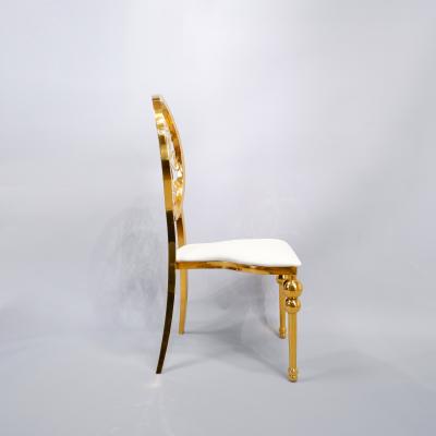 中国 Circle Back Stainless Steel Chair For Hotel Banquet Restaurant 販売のため