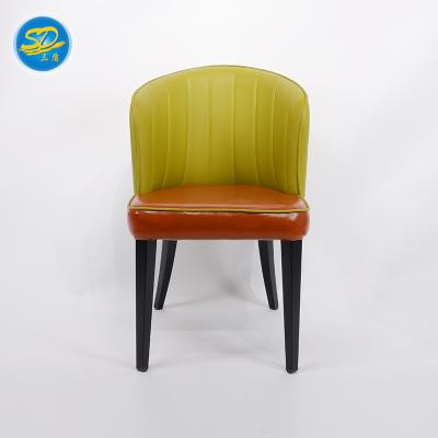 China Barrel Dining Chair With Modern Synthetic Leather Chair For Hotel Banquet Restaurant à venda