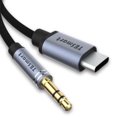 China High Quality Car Stereo Male C Cord USB Type C To 3.5mm TRS Jack Aux Audio Cable For Phones Audio for sale