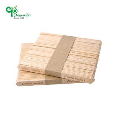 China Birch Wood Popsicle Display Disposable Ice Cream Sticks Eco - Friendly Sustainable for sale