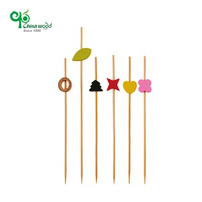 China Food Grade Disposable Eco - Friendly Easily Cleaned Barbecue Manufacturer Sticks Skewer Bamboo for sale