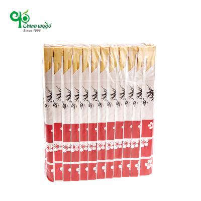 China Healthy Disposable Disposable High End Efficiency Round Flat Bamboo Fast Food Chopsticks Suppliers for sale