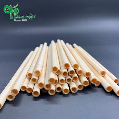 China Environmentally Friendly Mechanical Automation Disposable Biodegradable Natural Bamboo Drinking Straw for sale