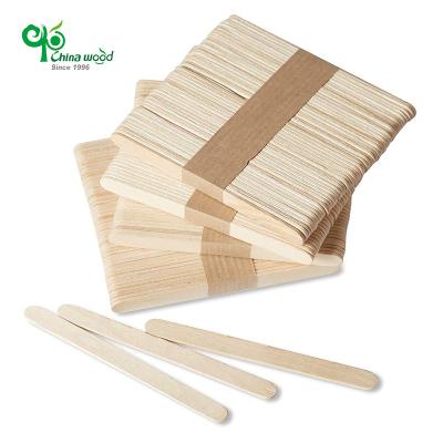 China Sustainable Biodegradable Biodegradable Disposable Ice Cream Sticks From China Wood Birch Wood Popsicle for sale