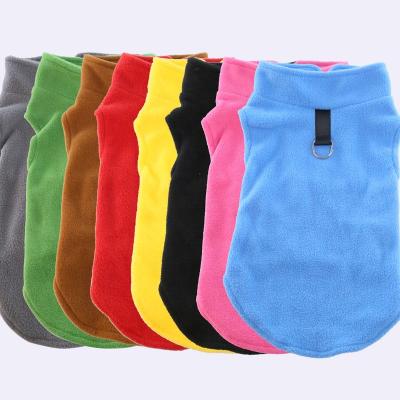 China Viable Manufacturer Direct Sale Pet Provide Support Customization Clothes For Dog Thickened Color Farm Vest Warm Fleece Jacket for sale