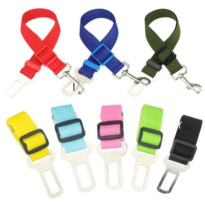 China Small Medium Dog Travel Clip Puppy Collar Leash Pet Supplies Cat Car Seat Belt Dog Harness Accessories Pre-Viable Adjustable Leash for sale