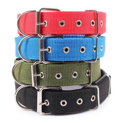 China Small and Large Dogs Cat Neck Ring Dog Collars Pet Safety Neck Strap Adjustable Nylon Stocked Strap For Teddy Pitbull Bulldog Beagle Pet Product for sale