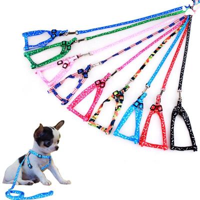 China Adjustable Dog DETACHED Harness Pet Leashes Puppy Collar For Small Dogs Cat Harness Outdoor Walking Leash Dog Accessories Wholesale for sale