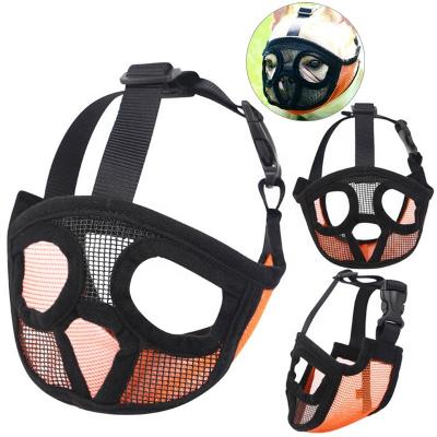 China New Durable Breathable Dog Nylon To Prevent Barking Dog Pit Bull Muzzle Safety Muzzle for sale