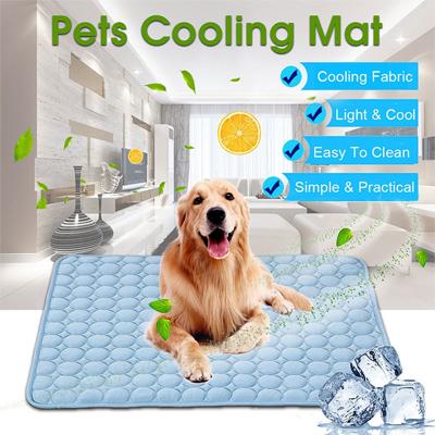 China Wholesale Dog Mat Cooling Summer Pad Mechanical Washing Mat for Cat Dog Bed Summer Blanket Sofa Breathable Pet Dogs Washable for sale