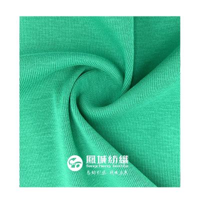 China Anti Pill 1*1 Pure Cotton Rib 40S Cotton Knitted Fabric Summer Stretch for sale