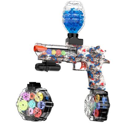 China Shooting playing games gel bead blasters toy gun that looks like the real awm desert eagle laser gun toy gun splatter ball blaster for sale