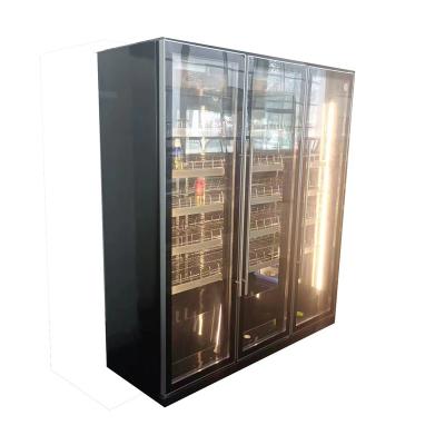 China Single-Temperature JJ-1800 Stylish and exquisite 220V air-cooled glass door wine cooler for hotels  bars  supermarkets shops for sale