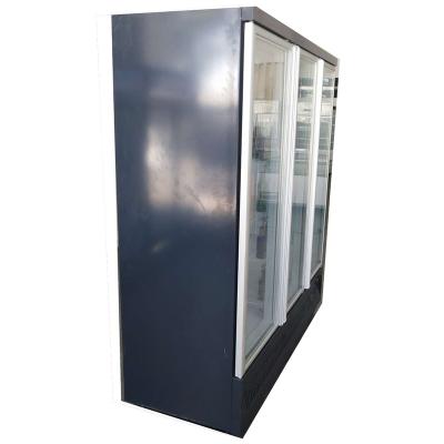 China Single-Temperature 220v voltage can be customized trademark commercial heating wire defogging glass display freezer for sale