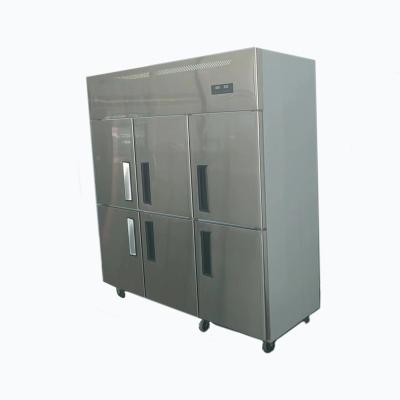 China Single-Temperature S-QBSL-1350D   6 door freezer stainless steel commercial refrigerator freezer for sale