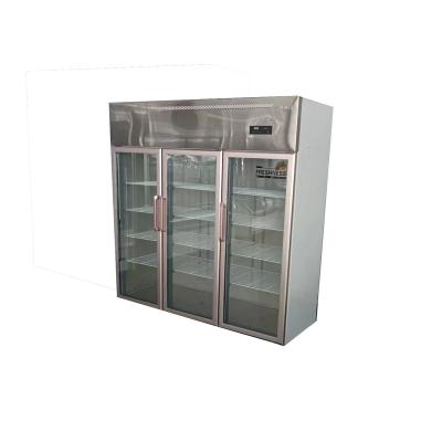 China Single-Temperature Stainless Steel Glass Door Freezer Customizable Power Supply Factory Outlet for sale