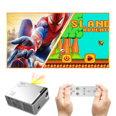 China Retro Game& Arcade Game Built-in Speakers with Game Console Included 4K Decoding 1080P Android Smart TV OEM Projector for sale