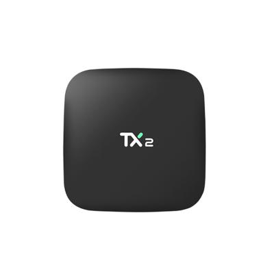 China OEM Logo TX2 Android 8.0 3229 2GB 16GB TX2 Android TV Box With 105*105*19mm Remote Control for sale