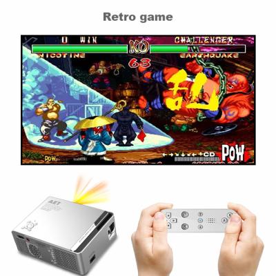 China Short Throw Home Theater Gaming Wifi 4K 220 ANSI Lumens Flash 2GB Memory 32GB Android TV Smart Game Projectors for sale