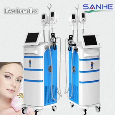 China 5 Heads Cryolipolysis Slimming Machine WIth Multipolar 2MHz RF 40K Cavitation for sale