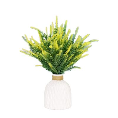 China Eco - Friendly Artificial Greenery Plants Fake Plastic Boxwood Shrubs Stems For Indoor And Outdoor Decoration Wedding Home Yard for sale