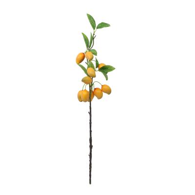 China Bohemian Realistic Long Steam Mango Tree Branch Bouquet Artificial Decoration for Home for sale