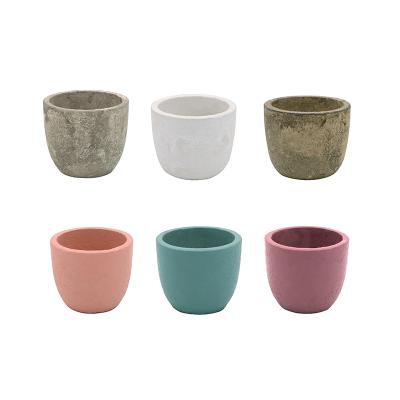 China Modern Mini Plants Containers Artificial Succulent Small Size Planter Pulp Pots Without Hole for sale